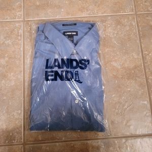 NWT Men's Lands End Traditional Fit Shirt 18 1/2 - 37 Tall